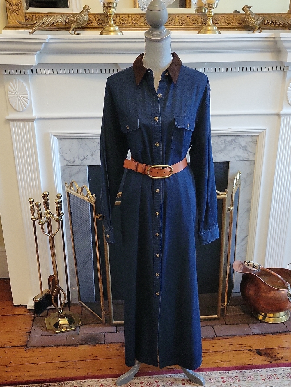 Vintage Charter Club Denim Maxi Dress
